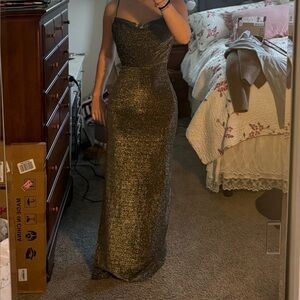 Elegant Black Glitter Dress